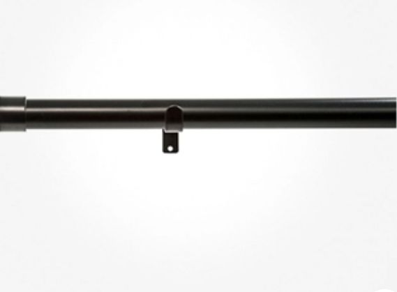 Curtain Black Pole With Cab And Brackets.