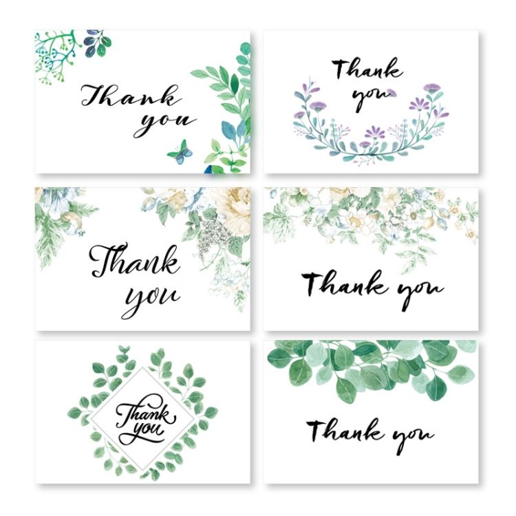 4 PCS Half-Fold Greeting Card