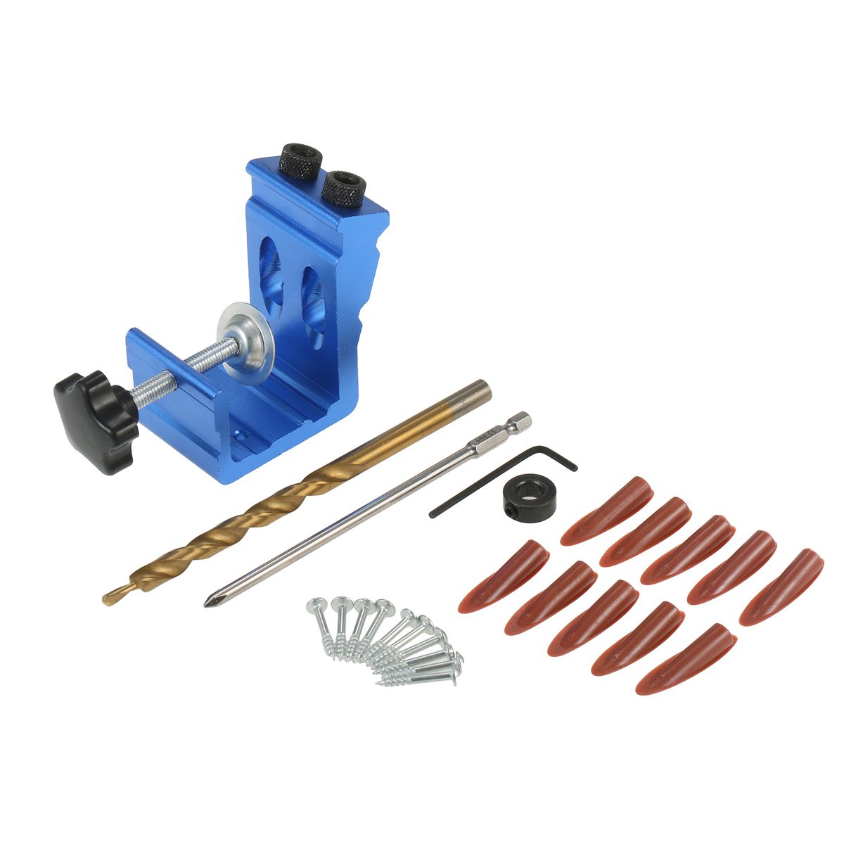 Geevorks  All In One Aluminum Pocket Hole Jig Kit 15 Degree