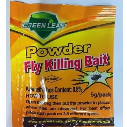 Green Leaf - Fly Killing Bait Powder - 5g X 20 Pieces