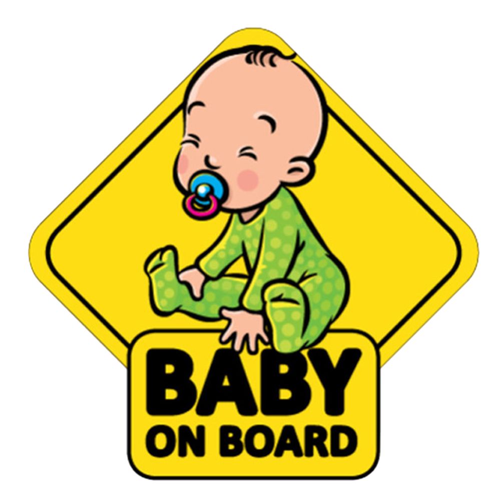 BABY ON BOARD Car Auto Body Window Reflective Sticker-