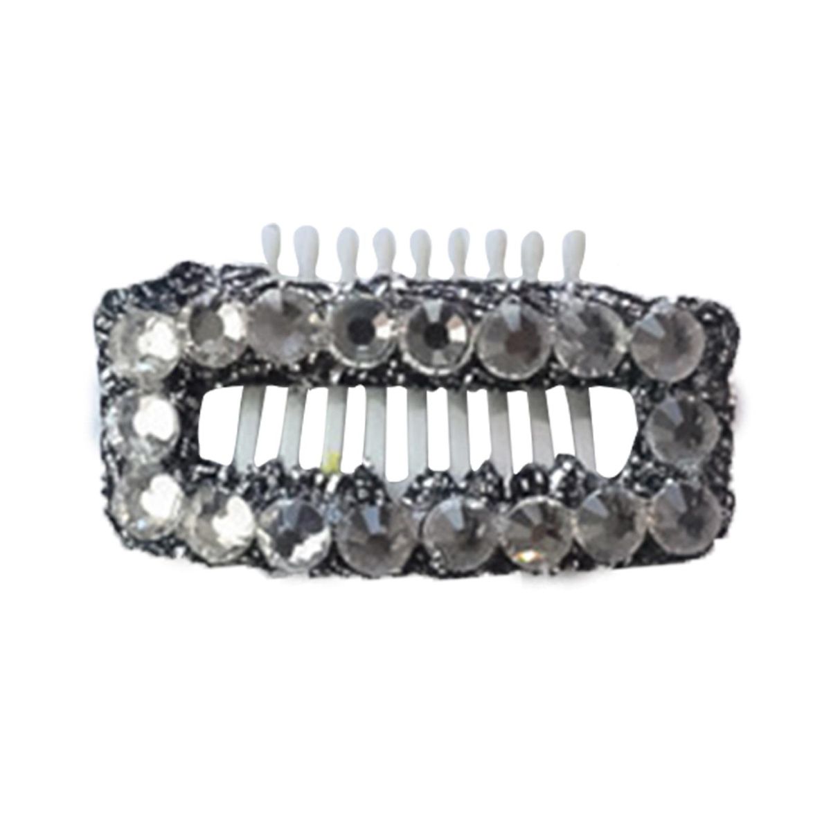 Pet Hair Barrette Pet Cat Dog Rhinestone Headwear Black