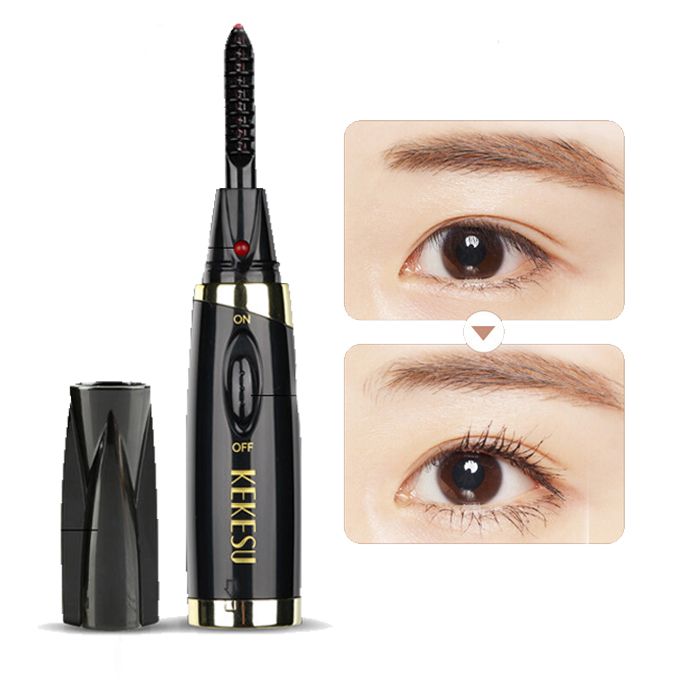 Mini Electric Heated Eyelash Curler Mascara Long Lasting Eye Lashes Curling Heated Eyelash