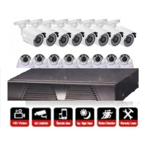 Cctv 16 CHANNELS 5IN1 DVR, AHD + 8 Indoor + 8 Outdoor Camera