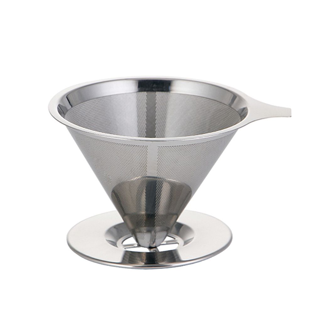 Stainless Steel Coffee Filter Pour Over Funnel Brew Drip Tea