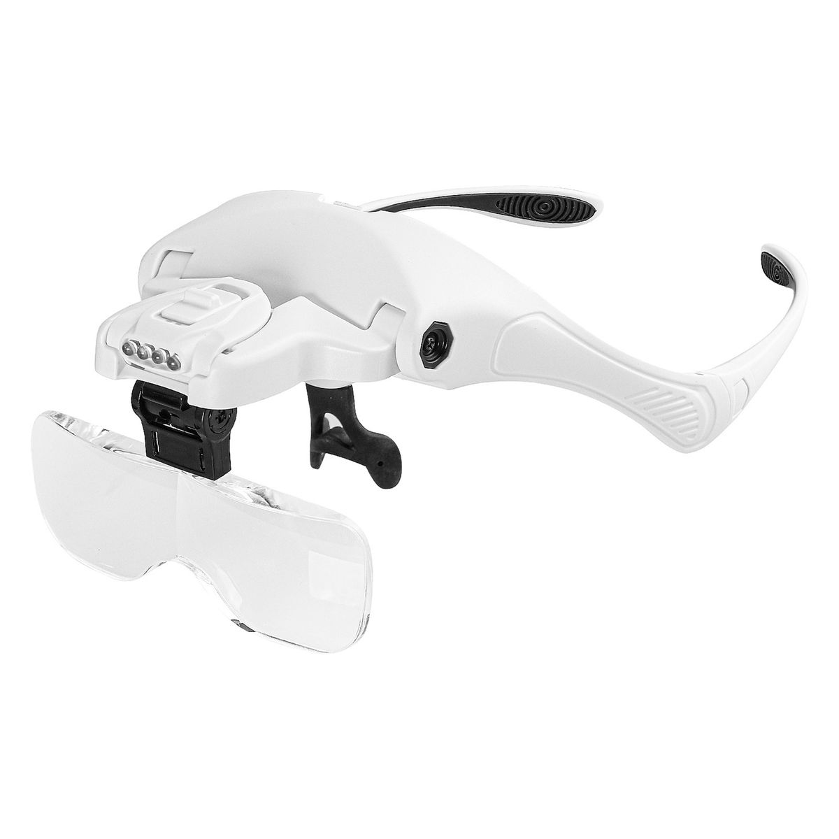 Led Illuminated Headband Magnifier 5 Detachable Lens