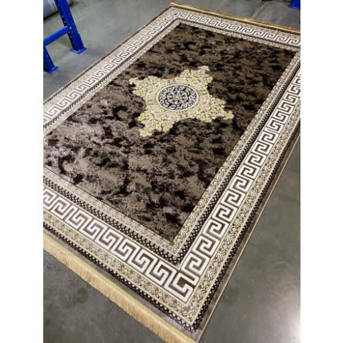 Turkish Retro Shades Center Rug - 7 By 10 Feet Size