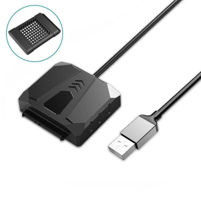 USB 2.0 2.5-inch SATA HDD Adapter, Cable Length:0.5m