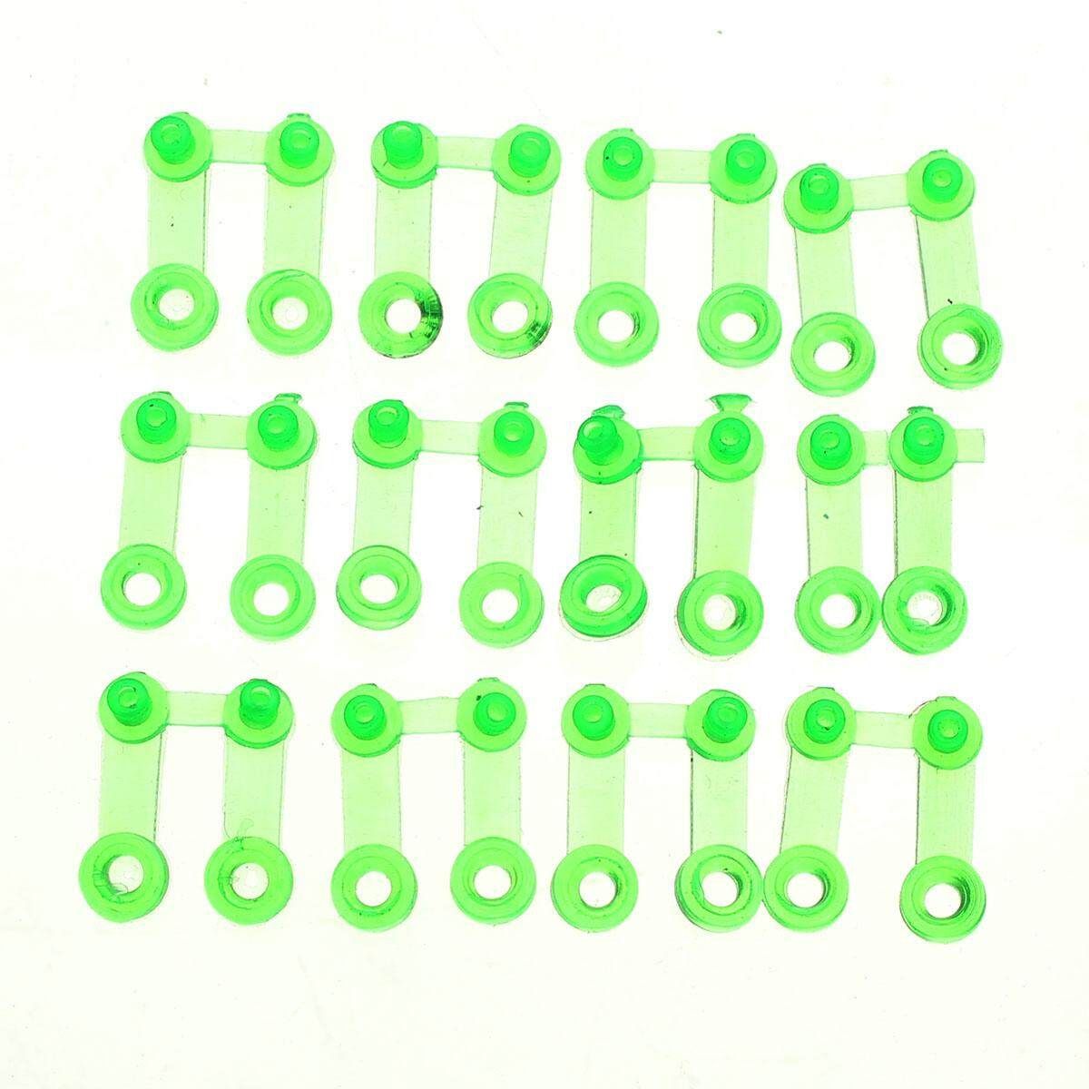 10x Green Plastic Snap Clip Punch Card Silver Reed For Brother Knitting Machine