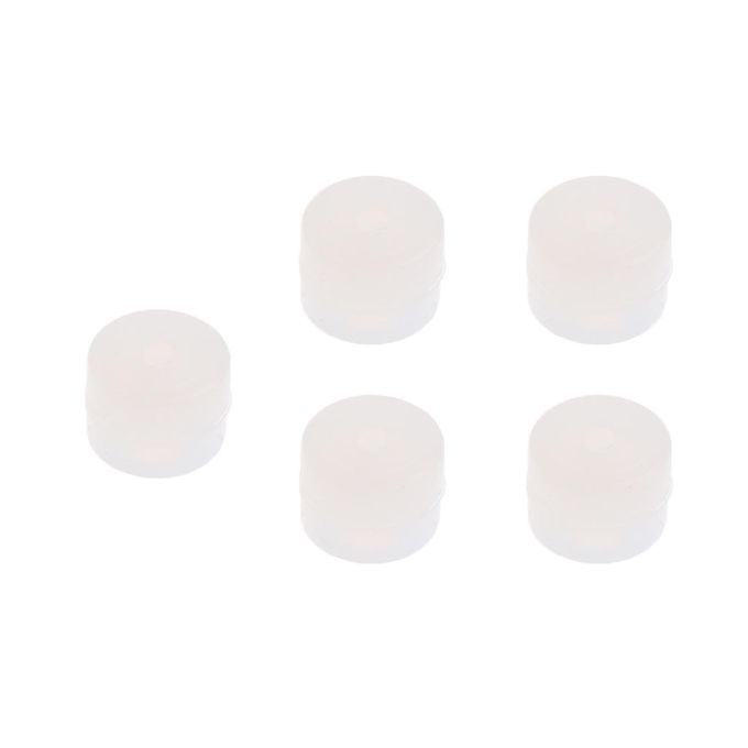 5 Pcs Archery Flexible Soft Rubber Kisser Button 6mm Tie In White