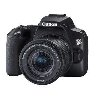 Eos 250d Dslr With 18-55 Stm Lens + Articulating Screen + 4k