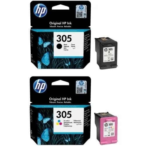 Hp 305 Black And Coloured Ink Officejet -2 Set