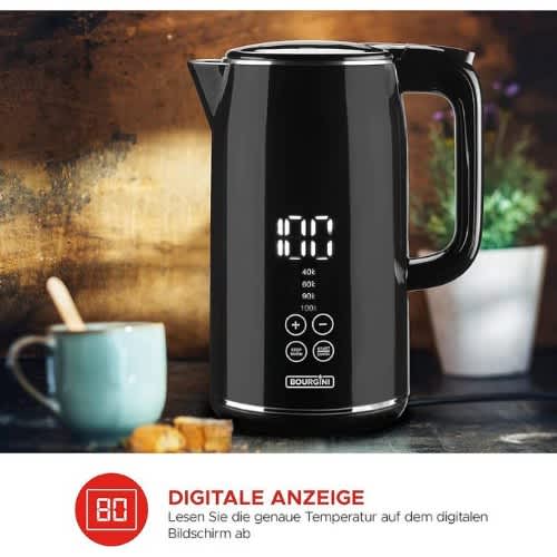 German Tech Digital Led Display Electric Kettle - 1800W - 1.5L