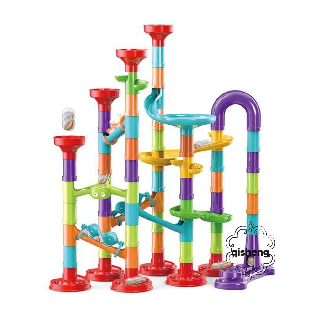 Ball Track Building Blocks 3D Ejection Pipe Assemble Toys