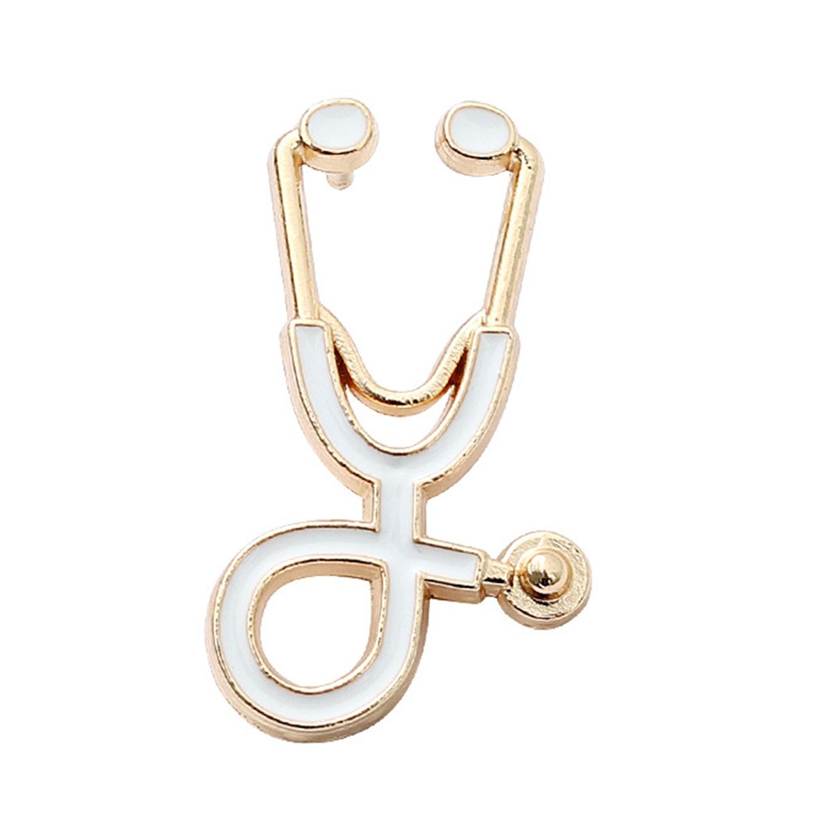 Lapel Pin Cartoon Stethoscope Smooth Edge Lapel Pin G