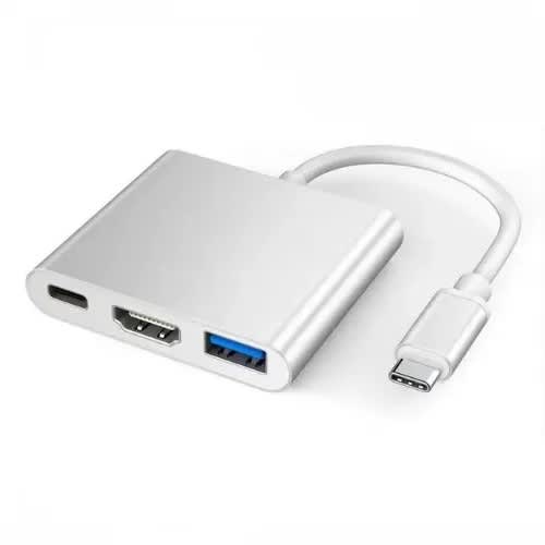 Type-c To Hdmi 3 In 1 Adapter