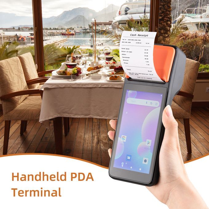 Handheld 3G POS Receipt Printer Android 8.1 1D/2D Barcode Scanner PDA Terminal - NFC Version
