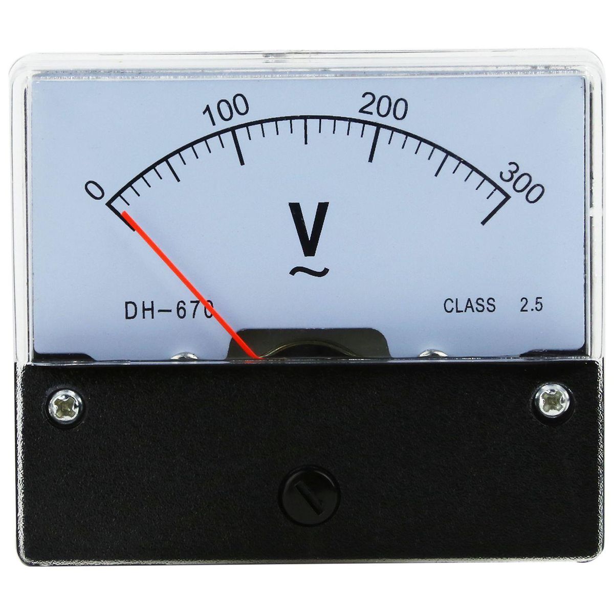 Rectangle AC 0-300V Gauge Analog Voltage Panel Meter