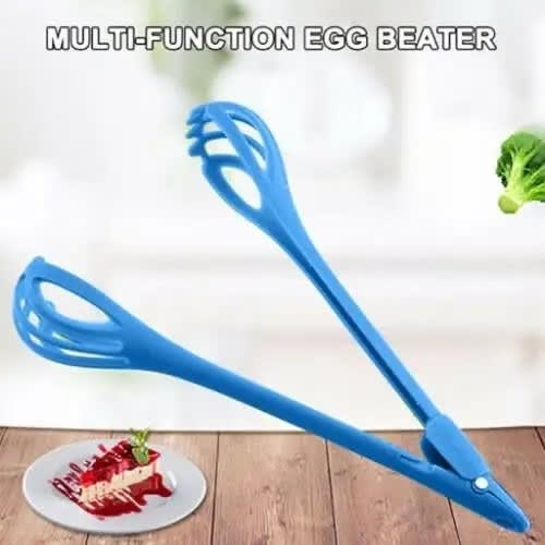 Multi-functional Egg Beater Whisk  Food Tong