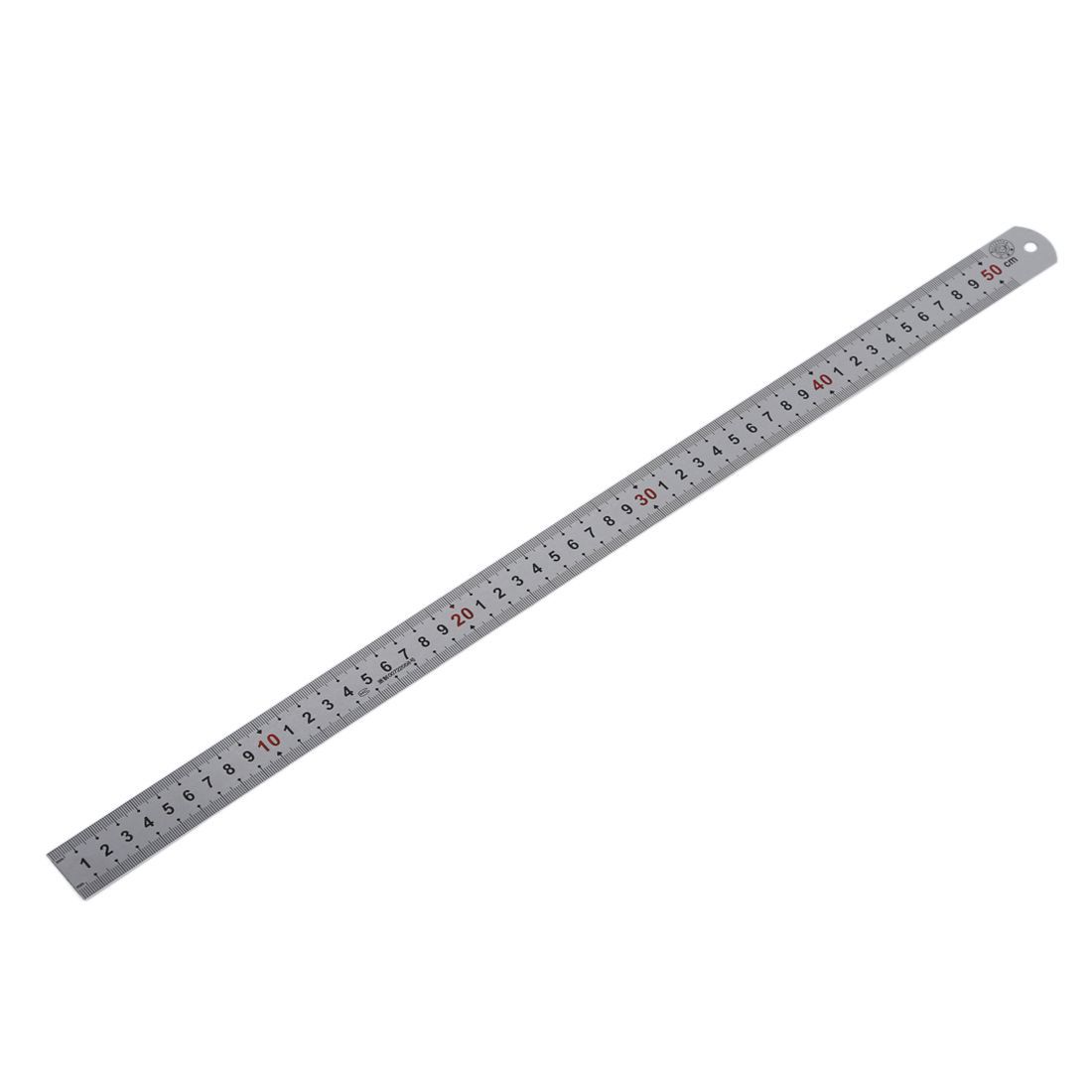 Double Side Scale Stainless Steel Straight Ruler