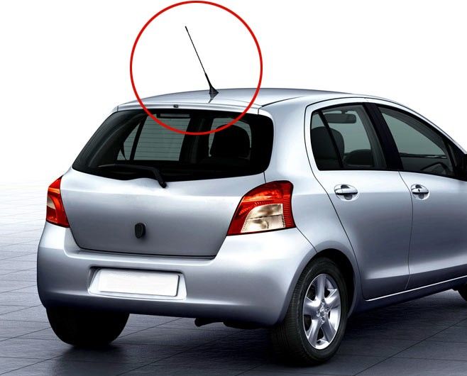 11&Prime; Screw-in AM/FM Roof Antenna Whip Mast