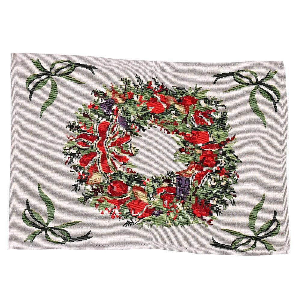 Knitted Fabric Creative Multiple Colour Placemat Tablecloth-