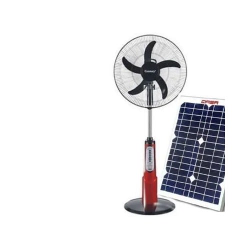 Rechargeable Standing Fan with panel - 18inches
