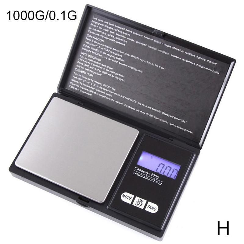 0.01g High Precision Lcd Display Mini Electronic Scale Gold