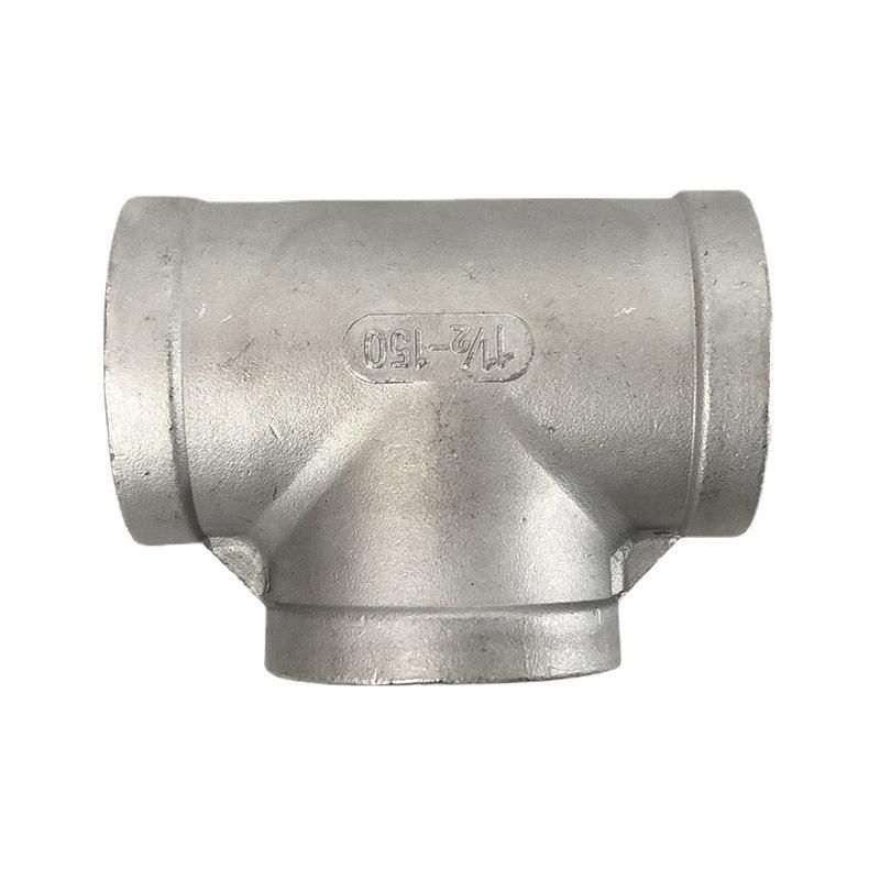 304/316 Wire Mouth Stainless Steel Tee Valve Stainless Steel Tee Valve Pipe Fittings Wire Mouth Pipe Fittings