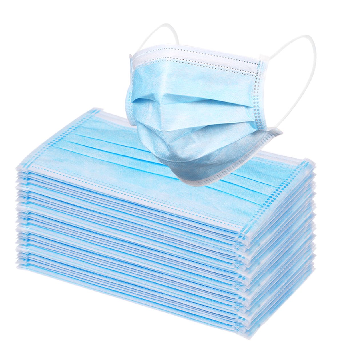 50PCS Face Mask Disposable Stop PM2.5 Particle Face Cover
