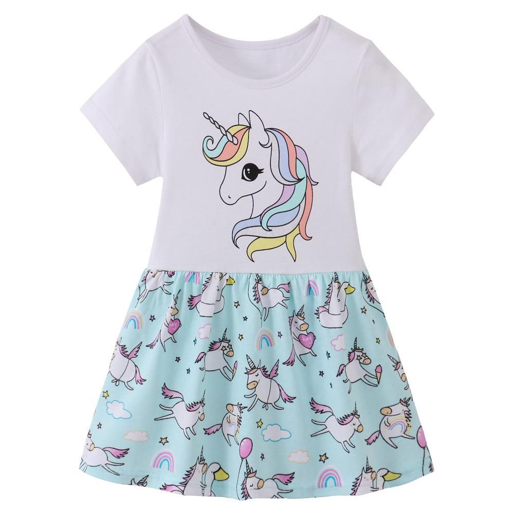 Summer Women's Children Shirt New Children's Clothing Children Shirt Princess Dress Europe