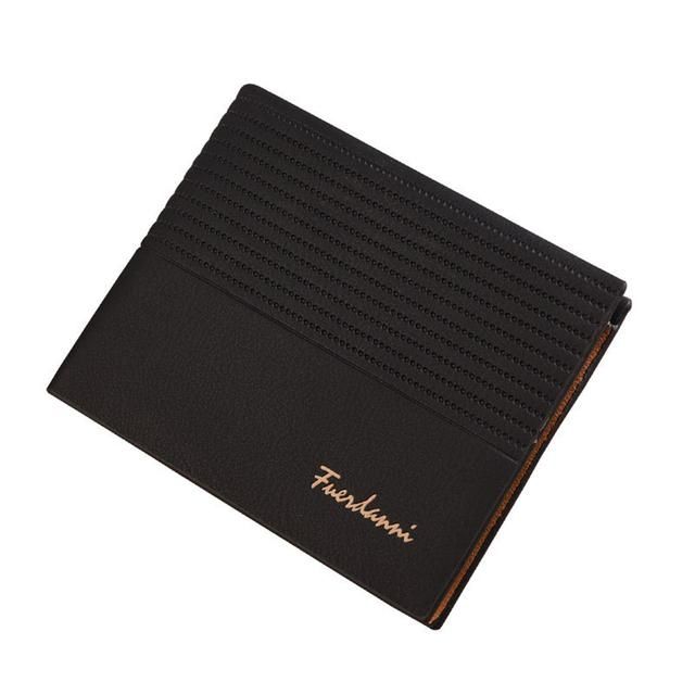 Billetera de cuero de lujo para hombre Estilo Vintage monederos cortos y ajustados para hombre monederos para dinero con Clip para tarjetas de credito billetera de cuero de vaca para hombre-style D-4