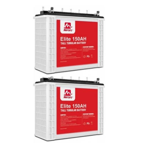150ah Tall Tubular Battery - Set Of 2 - 12v