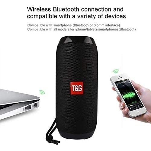 T&g 117 Bluetooth Soundbar Fm Radio Subwoofer Wireless Speaker - Black