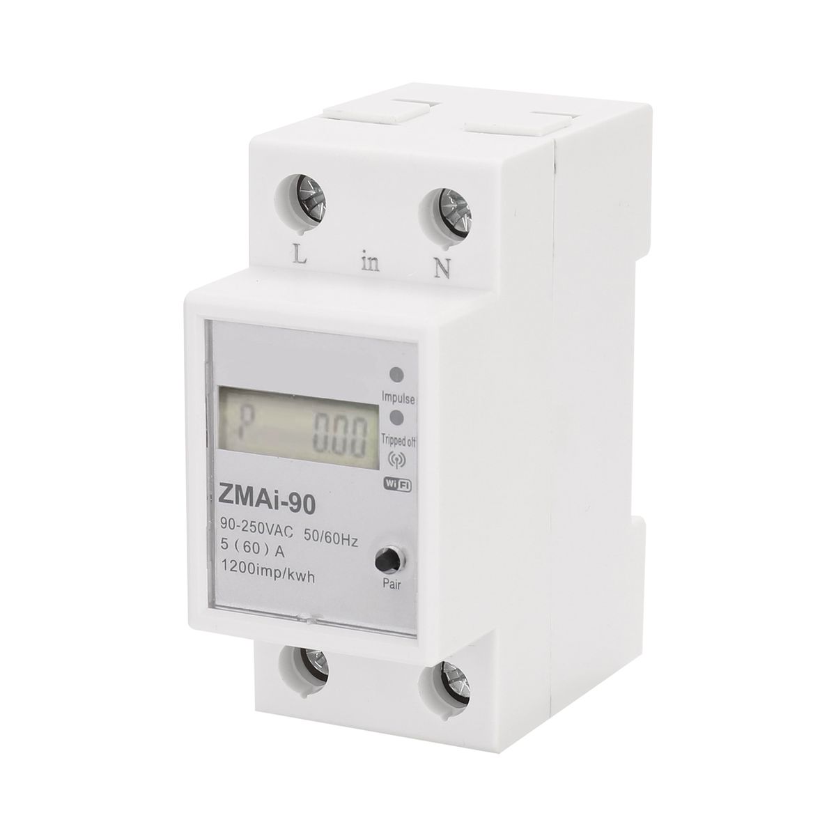 Single Phase Wifi Intelligent Energy Meter Consumption Kwh