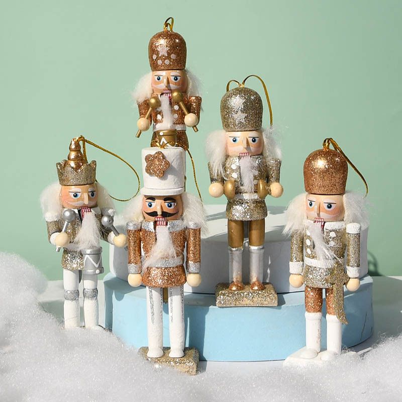 Cute Wooden Decoration Nutcracker Puppet Man Christmas Tree