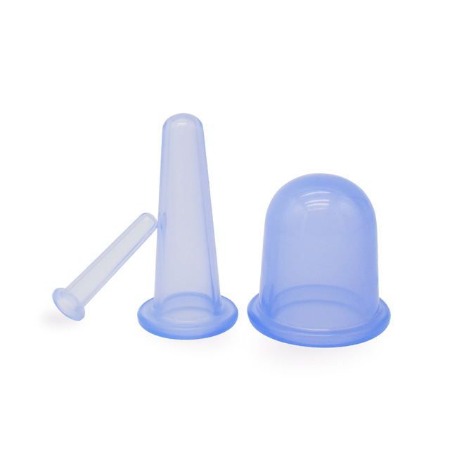 Silicone Vacuum Pain Cup Relief Full Vacuum Suction Anti-Cellulite Massage Set Cups For Cups Body& 3pcs/set Therapy Cans