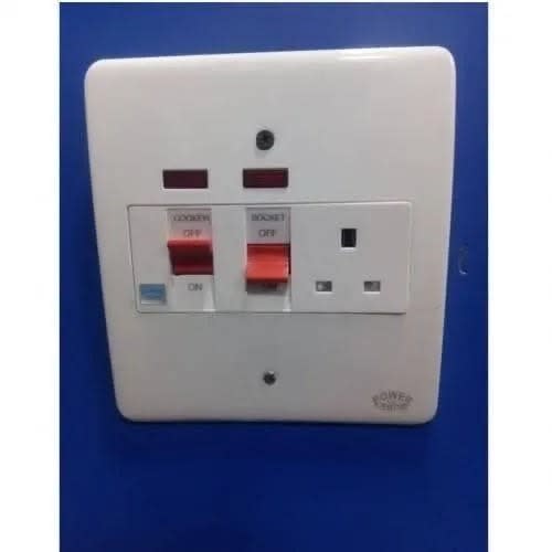 2 Gang Cooker Unit Socket - 66 - 45amp