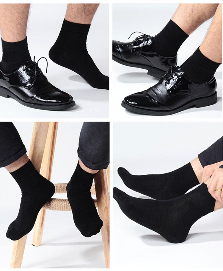 4 PAIR SNEAKERS LOAFERS LONG BUSINESS MEN SOCKS