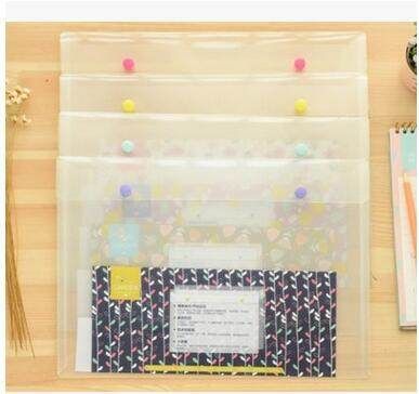 Summer Snap On Document Bag Texture Subject Folder File Bag Paper Clip Storage Folder Button Bag