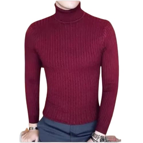 Fashion Front Turtle Neck - Wine