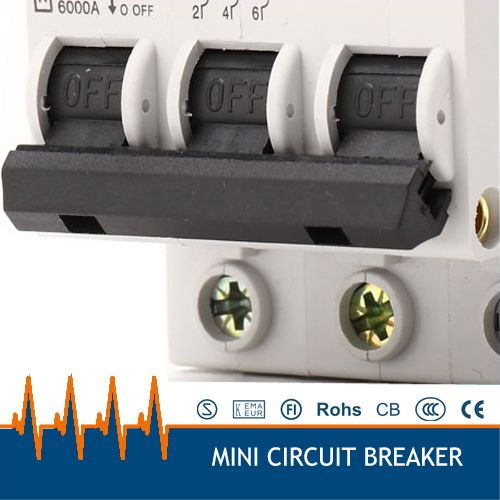 DZ47-63 10A AC380v 3 Phase Circuit Breaker, Mini Switch