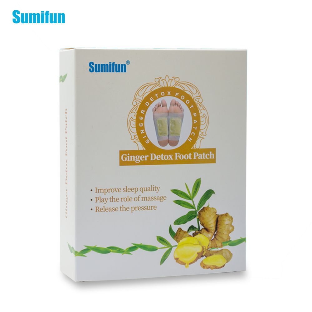 Herbal Adhesives Detox Patch Sumifun 12Pcs/Box Bamboo Foot Pads K03001 Beauty Pads Sing Slimming