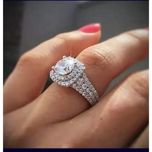 Zirconia Engagement Ring