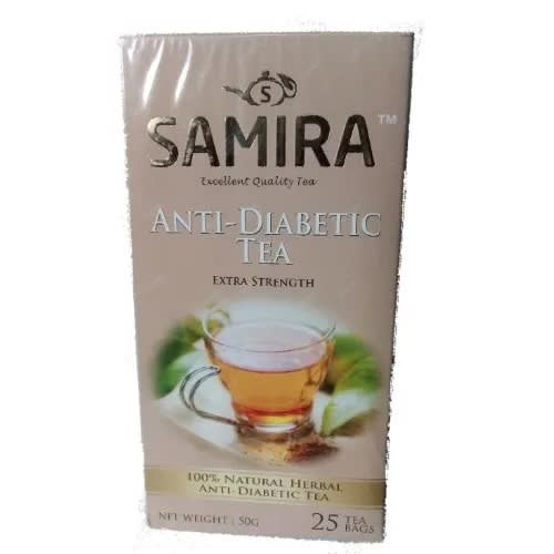 Samira 100% Natural Herbal Anti-diabetic Tea Extra Strength - 25 Tea Bags