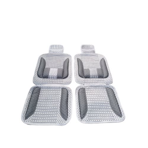 Leather Car Seat Support - Grey- 2pcs