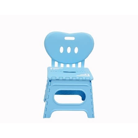 Foldable Plastic Chair - Blue