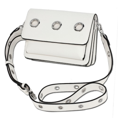 Flap Cross Body Bag - White