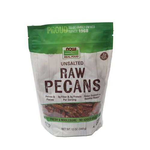 Real Food Raw Pecans Unsalted - 12 oz
