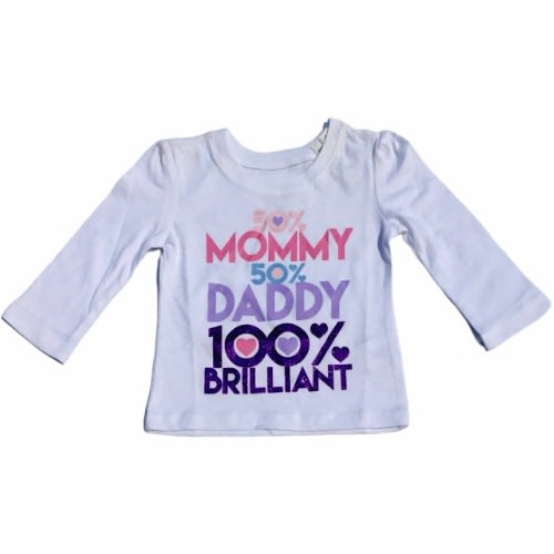 100% Brilliant Long Sleeve Baby Girls Top